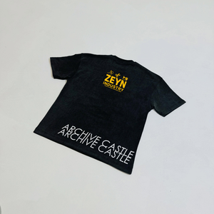 T-shirt noir pour homme ZEYN INDUSTRY, impression photo Archme Castle Exordium, manches courtes, col rond, jersey décontracté en coton, coupe classique - Product Image 5