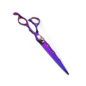 Ciseaux de coiffure professionnels en acier inoxydable 440C, lame tranchante, manche moyen, pour droitiers, ciseaux de coupe de cheveux réutilisables - Product Image 6
