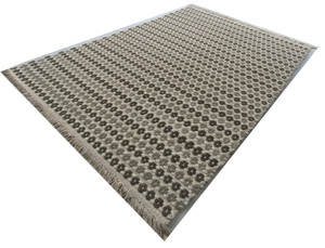 Tapis d'intérieur à poils plats en laine et coton, tissé à la main, style moderne, à rayures Dhuury indiennes texturées, antidérapant, directement de l'usine, le plus vendu - Product Image 1