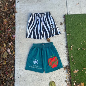 กางเกงขาสั้นผู้ชายคุณภาพสูง ผ้าโพลีเอสเตอร์ตาข่าย 100% สกรีนโลโก้ได้ตามต้องการ กางเกงขาสั้นพิมพ์ลายไซส์ใหญ่สำหรับฤดูร้อน ลายเพสลีย์ - Product Image 6