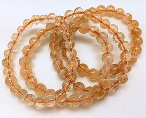 Bracelet en Citrine de Qualité Supérieure, Perles de 8 mm, Pierre Naturelle Polie, Style Mascotte Guérisseuse, Agate Muntaha, Souvenir d'Exportation pour Occasions Spéciales - Product Image 2