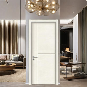 Оптовая продажа, высокое качество, бестселлер, внутренняя дверь для дома, МДФ, белая дверь, деревянная дверь для подвалов и вилл - Product Image 3