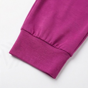 Conjunto de 2 Piezas para Mujer, Tejido, Color Sólido, Casual, Holgado, Top de Manga Larga y Pantalones, Cuello en V, Largo Completo, para Todas las Temporadas - Product Image 6