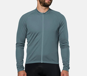 Maillot de cyclisme à manches courtes pour homme Sprint Sports, gris, fermeture éclair intégrale, respirant, séchage rapide, spandex/polyester 160g, haut de vélo - Product Image 5
