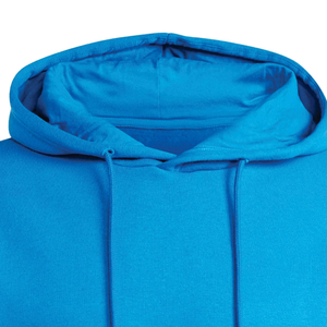 Ensemble de survêtement bleu à capuche pour homme, couleur unie, longueur intégrale, décontracté, printemps, polyester/coton, respirant, léger, taille élastique - Product Image 6