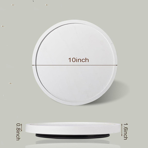 Tocadiscos Lazy Susan de madera de Mango, mesa giratoria hecha a mano, centro de mesa, almacenamiento de cocina, estante para especias, gabinete, decoración elegante para el hogar - Product Image 4