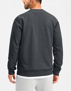Sweat-shirt pour homme en tricot uni 100% coton respirant et écologique, ODM, confortable pour la maison, chaud, élégant, indispensable pour l'hiver - Product Image 1