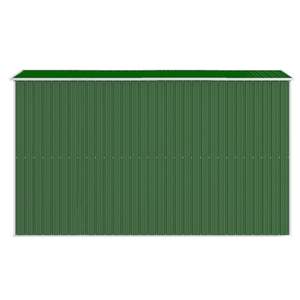 Cobertizo de jardín de acero galvanizado verde de 75,6 "x 140,6" x 87,8 "para almacenamiento - Product Image 5