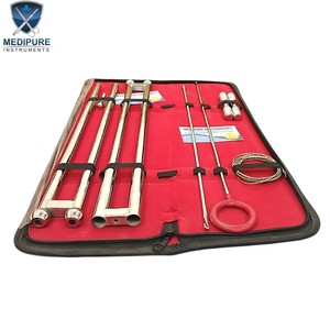 Ensemble de fétotomes de haute qualité en acier inoxydable, avec tube de protection démontable, scie à fil OB, instruments vétérinaires pour animaux de grande taille - Product Image 6