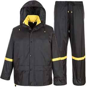 Traje Impermeable Universal para Adultos, Chaqueta con Capucha y Pantalones, Tela Oxford, Ropa de Lluvia para Camping al Aire Libre, Estilo Casual - Product Image 1