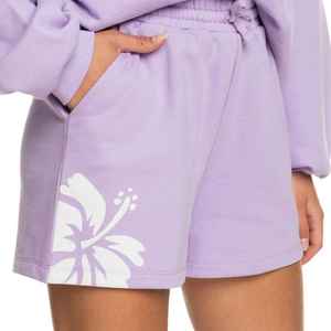 Shorts Deportivos Transpirables para Mujer, Color Morado con Contraste Blanco, Verano, ODM, Personalizados, de Alta Calidad, con Forro Polar Elástico, Marca Black Fox International - Product Image 4