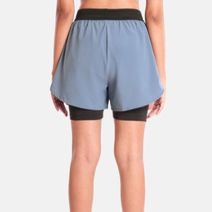Shorts de Doble Capa para Mujer Más Vendidos, Shorts de Doble Capa para Mujer con Logotipo Personalizado Más Vendidos - Product Image 2