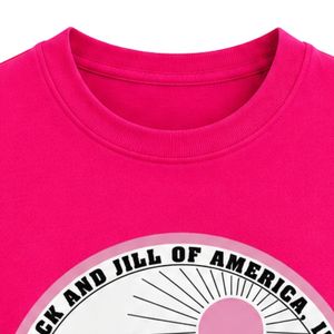 เสื้อสเวตเชิ้ตคอกลมปักลายตราสัญลักษณ์ Hot Pink Jack & Jill แขนยาวผ้าฟลีซ พร้อมคอเสื้อและปลายแขนเสื้อแบบริบ - Product Image 2