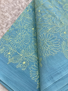 Tissu brodé malté, tissu en dentelle, tissu en filet, tissu en organza, tissu brodé pour abaya, tissu brodé pour caftan, vente en gros, exportation - Product Image 3