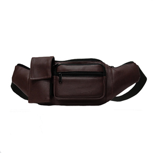 Genuine Leather Waist Bag Premium Fanny Pack Adjustable Belt Pouch Travel Sport Crossbody Hip Pack Secure Zipper Outdoor - Product Image 4