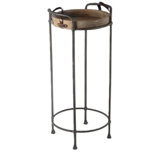 Hot Trending Metal <b>Cross</b> Base Round Shaped <b>Top</b> Coffee Table Decorative Furniture Beside Table for Home Office Living Room - Product Image 3