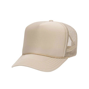 Customized ODM Wholesale Bulk Factory Manufacturer <b>Light</b> Gray Foam Custom Mesh Trucker <b>Hat</b> Snapback Cap Outdoor Beach Hip Hop - Product Image 3