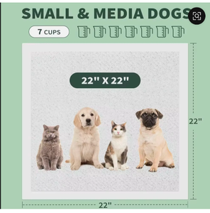 Alfombrilla Impermeable para Entrenamiento de Mascotas, Tapete Absorbente para Orina de Perro, Alfombrilla Antideslizante para Cachorros, para Jaula, Viajes y Alimentación - Product Image 2