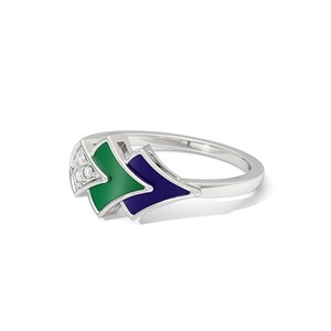 Anillo de Diamantes Naturales Inspirado en el Pavo Real en Plata de Ley 925 |   Joyería Fina Minimalista para el Día a Día para Mujer - Product Image 5