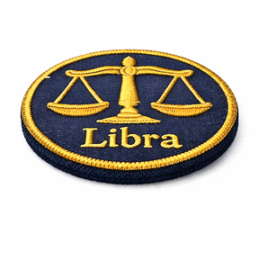 Parche Bordado del Signo Zodiacal Libra, Paquete de 100 Piezas, 10 Colores (10 Piezas de Cada Color), Termoadhesivo/Para Coser, Diseño Astrológico - Product Image 3