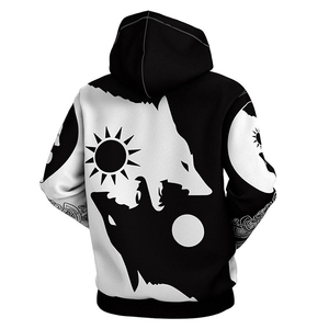 Sudaderas con Capucha Extra Grandes de Algodón 100% con Estampado Digital Invernal Multicolor para Hombre - Sudaderas de Moda al por Mayor - Product Image 5