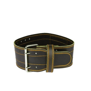 Cinturón de Levantamiento de Pesas de Cuero de Grado Gimnasio, Precio de Fábrica OEM, Soporte Lumbar para Entrenamiento de Levantamiento de Pesas - Product Image 4