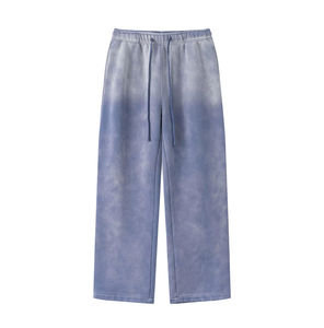 2026 Pantalon de jogging pour homme personnalisé, en molleton bouclette épais, coupe skinny évasée, taille élastique, effet empilé, pour le fitness, vente en gros - Product Image 4