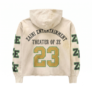 Sweat à capuche oversize en mélange de coton premium 400 GSM, molleton doux écologique, vert sarcelle foncé, avec logo personnalisé imprimé en sérigraphie vintage en relief - Product Image 2