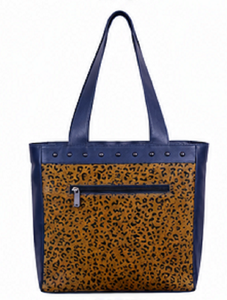 Premium Gravs Leather Tote Bag for Women Large Capacity Cowhide Zipper Closure Polyester Lining Fashion Travel Shoulder <b>Purse</b> - Product Image 3