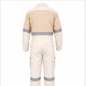 Nouvelle combinaison de travail 2026 à manches longues, couleur personnalisable, uniforme de travail uni pour hommes, combinaison de sécurité économique - Product Image 2