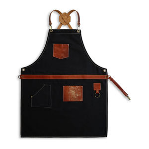 Funda de lona para delantal con cremallera y diseño de tirantes cruzados ajustables para chef, barbero, carpintero - Almacenamiento duradero e impermeable LCA-0001 - Product Image 1