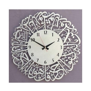 Sang Trọng <span class=keywords><strong>MDF</strong></span> Sơn Cổ Giả Hồi Giáo Đồng Hồ Treo Tường Trang Trí Nội Thất Hồi Giáo Shahada Gỗ Thủ Công Mỹ Nghệ Tùy Chỉnh Bằng Gỗ Hộp Sản Phẩm - Product Image 1