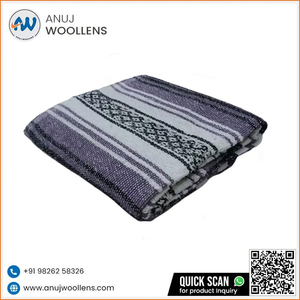 Elegant Purple Falsa <b>Wool</b> Blanket for Home Living Room Available At Reasonable Price - Product Image 6