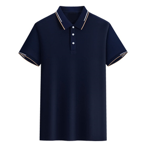 Men's Short Sleeve for Shirt Solid Color Knitted Spandex/Cotton Casual Breathable Regular Fit Custom Logo OEM Service - Product Image 2