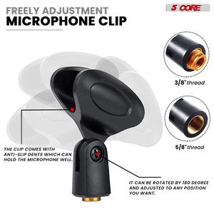 Supporto per Microfono da Scrivania 3-in-1 Regolabile con Morsetto per Telefono e Braccio MS RBS - Product Image 6
