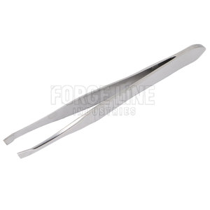 Stainless Steel Eyebrow Tweezers Slanted Tip Wholesale OEM <b>Beauty</b> <b>Tool</b> Professional Precision Eyebrow Tweezers - Product Image 3