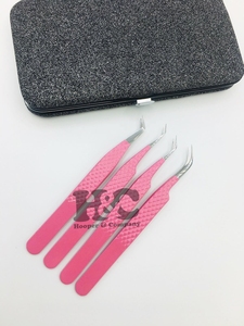 Pinzas Profesionales Nuevas con Punta Dorada, Pinzas para Pestañas Duraderas de 10 mm, Logotipo Personalizado, Acero Inoxidable, Mango Suave, Pinzas para Pestañas de Visón - Product Image 5
