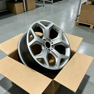 Jantes en alliage d'aluminium Jihoo, 20 pouces, cinq branches, argentées, pour voitures particulières, 5x120, échelonnées, remplacement pour modèles BMW – Nouvelle promotion - Product Image 4