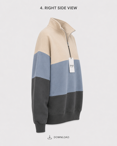 Nueva Sudadera con Capucha Oversize para Mujer, Estampada en Poliéster/Algodón Ecológico, Color Sólido en la Parte Delantera, Estilo Urbano, Otoño - Product Image 2