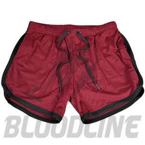 Bermuda en PU pour homme BLOODLINE, taille mi-haute élastique, style décontracté avec poches, 220g non tissé - Product Image 6