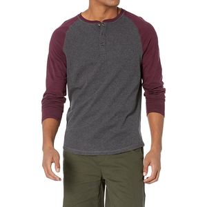 High Quality Regular Fit Street Wear Hip Hop Long Sleeve <b>Henley</b> T Shirts For <b>Men</b> <b>Top</b> Seller Solid Color <b>Men</b> <b>Henley</b> Shirt - Product Image 4