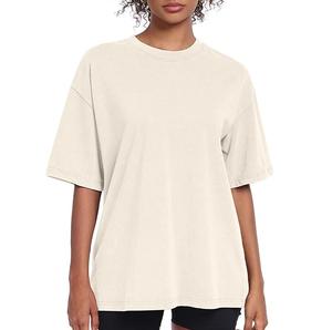 Camiseta de Alta Calidad con Lavado Ácido para Mujer, Camisetas Vintage con Hombros Caídos, Ropa Urbana a Precio de Mayoreo para Mujer, Transpirable - Product Image 6