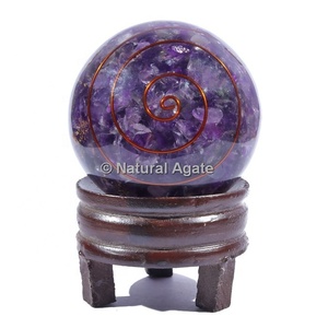 Buy Trendy Handmade Craft Healing Natural Stone Sphere - Product Image 6