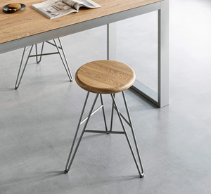 Tabouret de bar haut moderne et simple, chaise de bar élégante et durable avec structure en fer, idéal pour l'hôtellerie et les espaces de loisirs. - Product Image 3