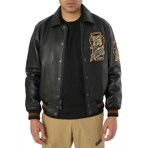 Vestes en cuir Avirex personnalisées avec logo imprimé, élégantes, en cuir véritable, best-sellers, imperméables, pour hommes - Product Image 5