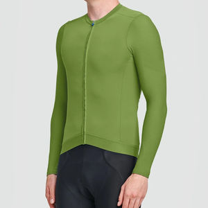 Jersey de Ciclismo de Manga Larga, Compresión Ligera, Transpirable, de Secado Rápido, Personalizable al por Mayor, para Hombre y Mujer - Product Image 1