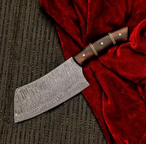 Couteau à découper la viande LEGACY BLADES en acier Damas haut de gamme, manche en bois fait main, professionnel, moderne, ambidextre - Product Image 4