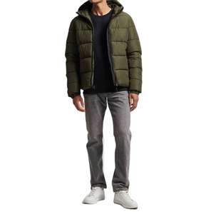 Chaquetas de lona acolchadas para hombre con MOQ bajo, cuello alto, cremallera, transpirables, con capucha, estilo urbano, disponibles en todos los colores y tallas. - Product Image 6