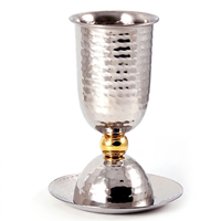 Article le plus vendu : Ensemble de coupes et soucoupes Kiddush personnalisables en argent métallisé, écologiques, durables, style art moderne, pour vin de Shabbat juif
