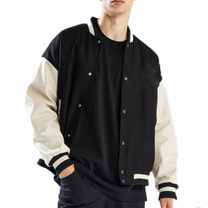 Chaqueta Varsity de Lona a la Moda, Unisex, Reversible, Impermeable, Transpirable, con Capucha, Cálida para Invierno, Cómoda, Elegante, Precio Económico - Product Image 1